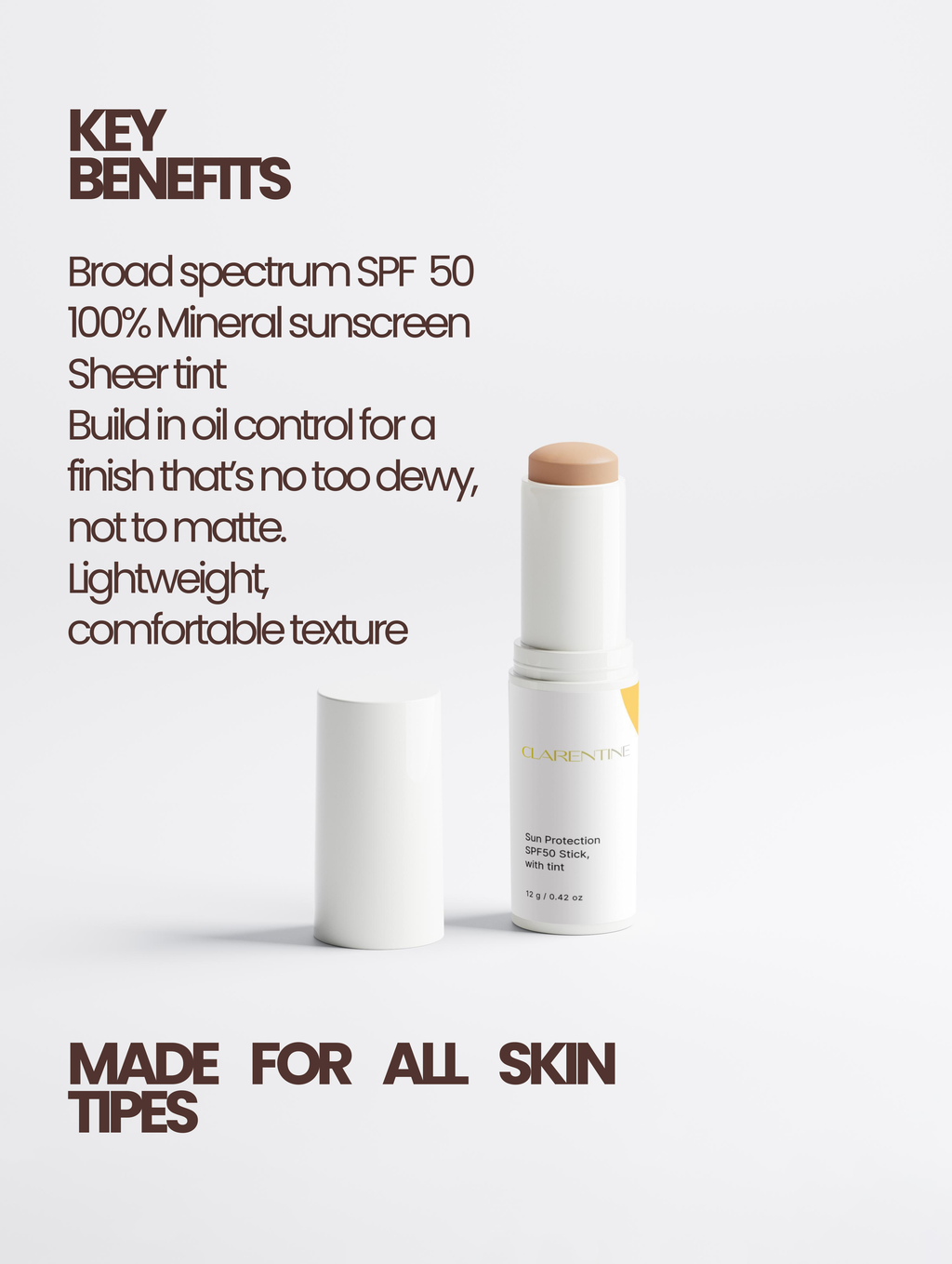 Sun Protection SPF50 Stick, with tint