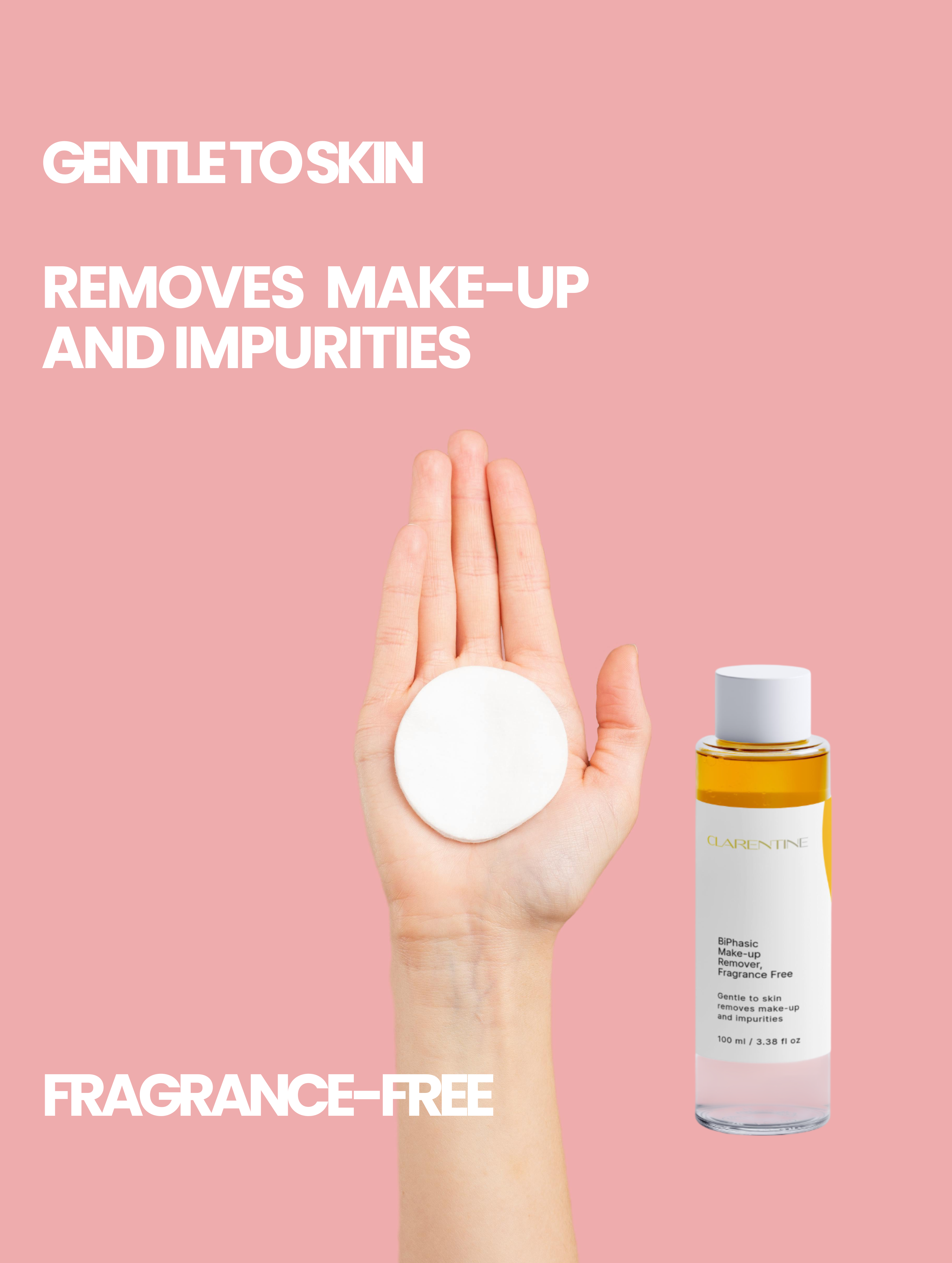 CLARENTINE BiPhasic Make-up Remover, Fragrance Free