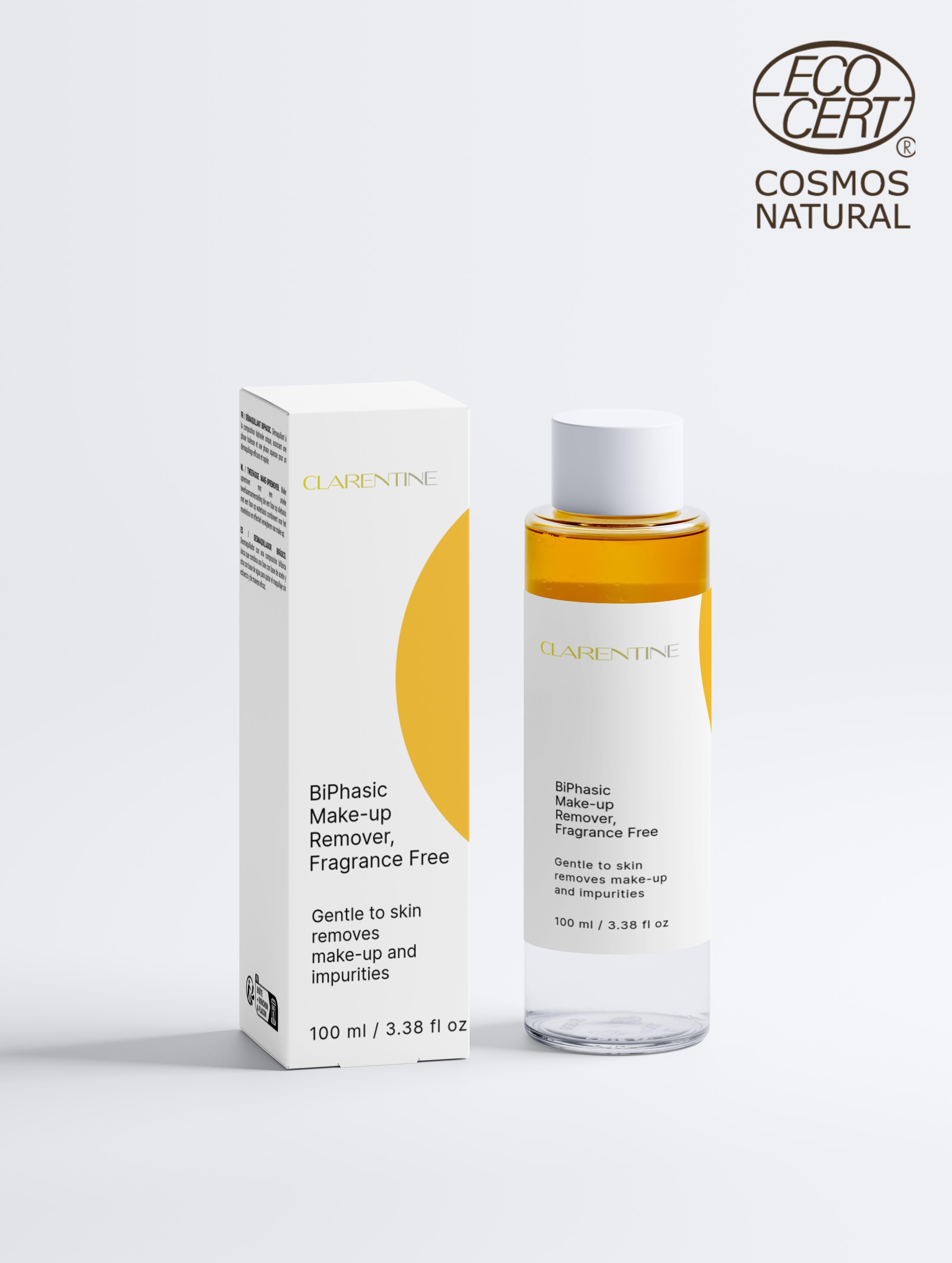 CLARENTINE BiPhasic Make-up Remover, Fragrance Free