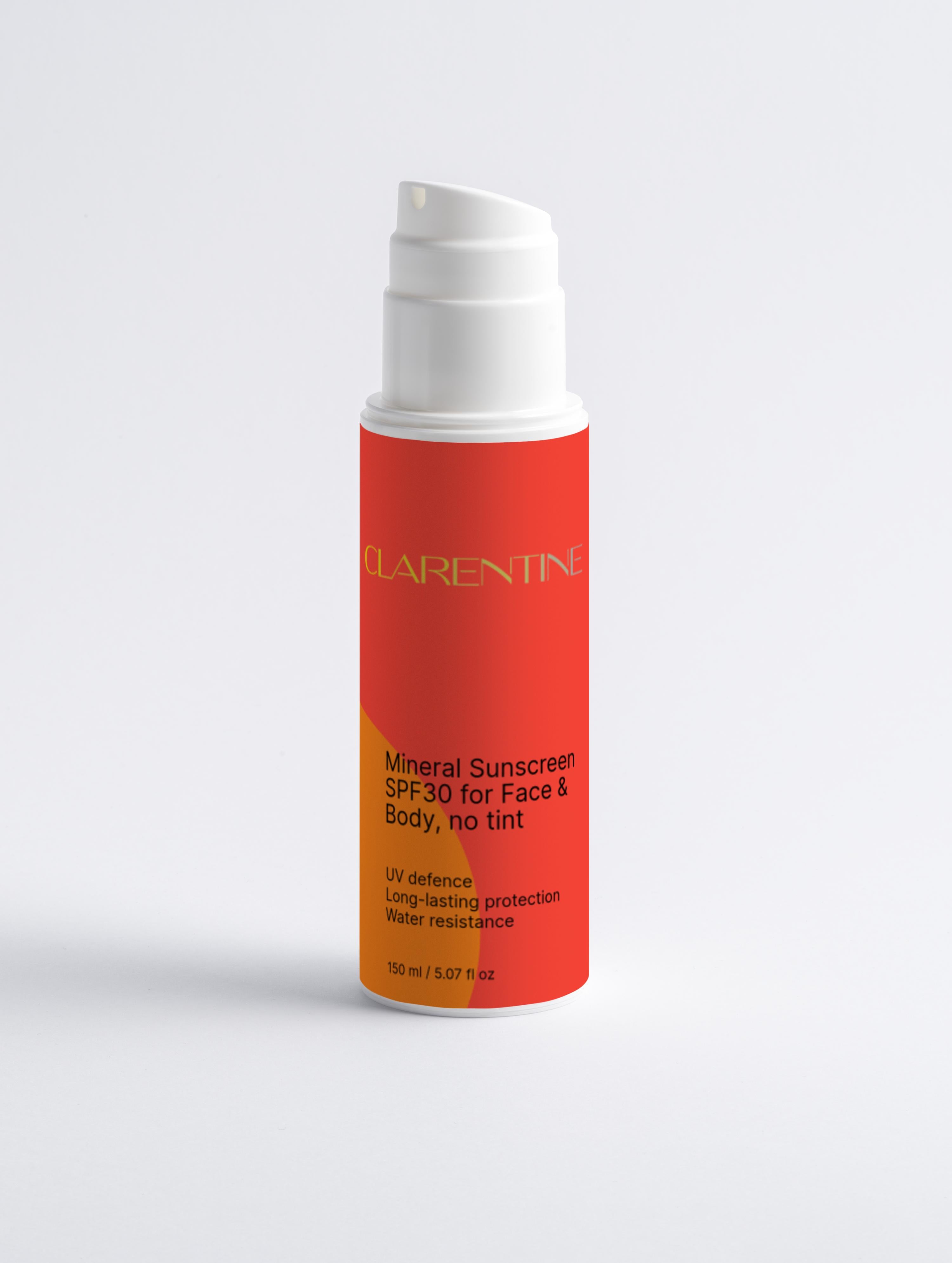 Mineral Sunscreen SPF30 for Face & Body, no tint